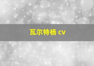 瓦尔特杨 cv